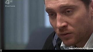 rebecca atkinson bares big tits in shameless-uk nude handjob scene