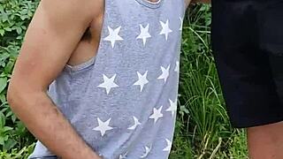 voyeur films hung farmer mamou fucking amid hay bales with buddy watching