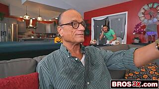 i sneak a halloween fuck bent over near dad