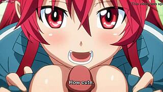 sexy redhead succubus seduces student in itadaki seieki hentai