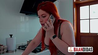 gasfitero cleans her pipes with dirty talk and fat ass workout