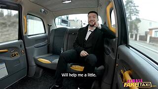 Lady Gang's Big Tits Bounce as She Rides Hard Cock in Fake Taxi?