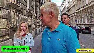 Irina Cage Hides Big Ass Milf Fuck with Man's Stepson Bent Over Bed