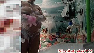 big tits indian pussy fucked hard in bathroom bath solo!