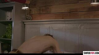 stunning blonde tasha reign strips jeans for hard shaved pussy banging session