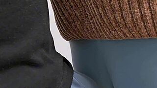 hey soaked pants dude rubs dick on subway girls tights till public cum