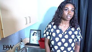 naughty nurse ready for your big cock titty fuck treatment