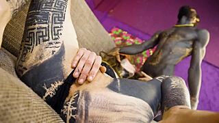 skinny goth 18+ petite ass stretched by monster cock toys