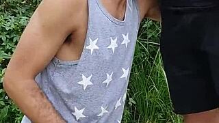 voyeur films hung farmer mamou fucking amid hay bales with buddy watching