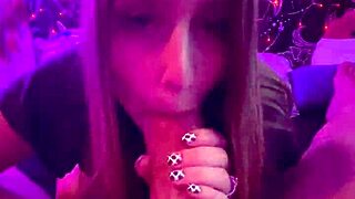 Late Night Pov: Laney Grey Romantically Sucks Brad Newman's Thick Cock!