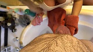 stepmom coco vandi bathes hurt stepson in steamy taboo suds wca