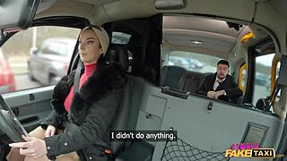 Lady Gang's Big Tits Bounce as She Rides Hard Cock in Fake Taxi?