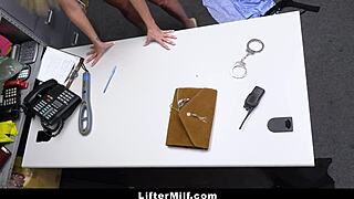 officer orally preps teen for desk plow moanfest