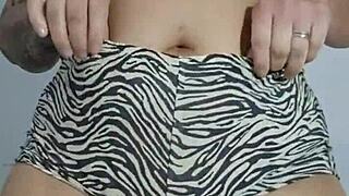 Masturbating and Twerking Ass on Video Call Reality Shorts