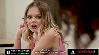 Teen besties fuck in class