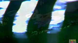 Brunette solo dildo anal doggystyle cumshot facial outdoor