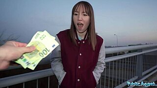 Public dance teases into hard outdoor fuck