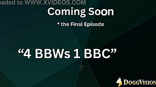 Part 2: Four BBWs Worship One Massive BBC Deepthroat Style