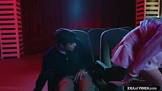 i almost got caught deepthroating monster cock in public cinema