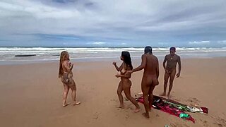 Fucking Hot Brunette Teen On Copacabana Beach Everyone Watches Her Natural Tits Bounce