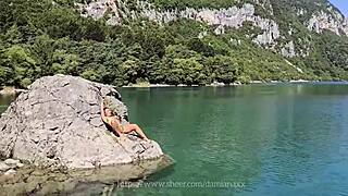 DAMIANA'S NAKED BATH TURNS TO LAKE FUCKING ITALY EP9