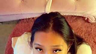 why sloppy ball licking pov blowjob ends in thick facial cumshot?