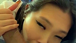 why sloppy ball licking pov blowjob ends in thick facial cumshot?