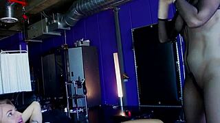 Ms Nina invites sexy blonde sisters to BDSM studio for toy testing session