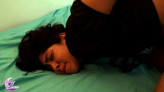 sneaking petite latina teen into room for tight pussy pounding past parents