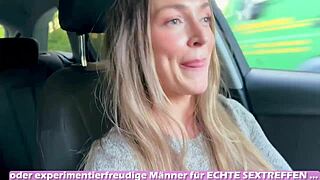 German student squirts wildly in car date fail!