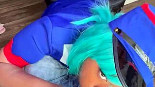 Officer jenny skips ticket for your pov squirt and suck session