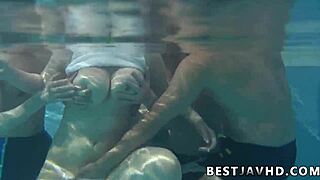 Japanese Mature Big Tits Banged Sloppy by Two Hunks Uncensored