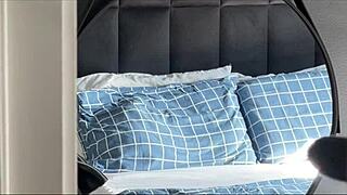 why'd hubby fuck the redhead babysitter on our bed hidden cam?