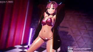 i can't stop swaying my hips in yuka's dynamic big tits dance standard cut