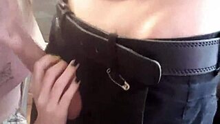 Pussykagelove bends over for amateur homemade public doggy creampie