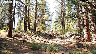 whoops, naked hike up that hill in see-through gear again...