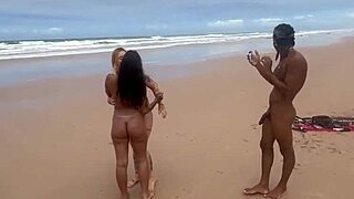 Fucking Hot Brunette Teen On Copacabana Beach Everyone Watches Her Natural Tits Bounce