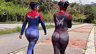 spider woman anal fucked by best friend's boyfriend cosplay?