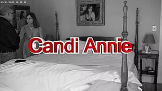 Intense Black Brunette Couple Backstage Flashing Feet Exhibition