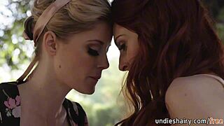 i'm so horny watching charlotte stokely lick maya kendrick's bush outdoors...