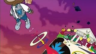 Japanese babe vibes to Kanye West's Graduation with monster BBC fantasy