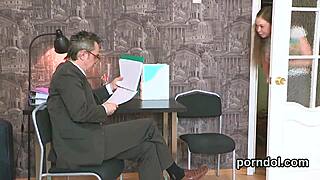 kissable couldn't resist her older teacher's hard pounding seduction