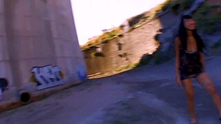 sharon lee asian slut takes deep outdoor anal pounding
