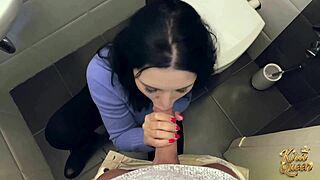 Kira Queen Blows Stranger's Monster Cock with Big Clit Fetish