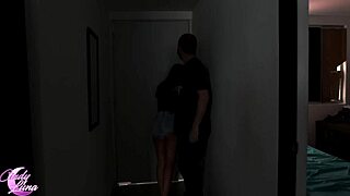 sneaking petite latina teen into room for tight pussy pounding past parents