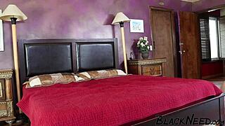 How does blonde amateur's face drip from massive BBC facial load?