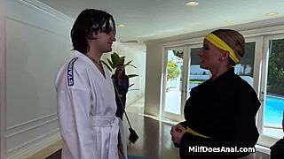Milf's Asshole Prize For Karate Victory Fuck