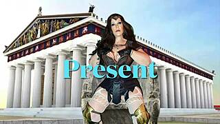 granny diana sucks cock and fucks dildo like greek goddess