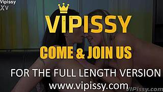 lesbian hotties kiss piss mouth dive on sofa toys