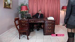My Busty Secretary Demands Dick Deep in Her Ass Quick